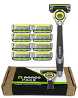 Dorco Pace 6 Pro 3D Motion Razor System - 1 Handle + 9 Cartridge Set