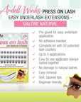 Ardell Winks Press On Eyelash Extensions, Natural - DIY Lash Clusters, 30 Individual Lashes, Natural Look Lashes with Applicator, 1 Pack