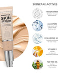 PHOERA Hydrating Essence Foundation,Waterproof and Light Long Lasting (N02 Nude)