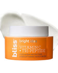 Bliss Vitamin C + Tri-Peptide Brightening Moisturizer | Squalane & Hydration Boosters | Anti-Aging Face Cream for Collagen and Elasticity | Clean Vegan & Cruelty Free 1.7 fl oz