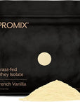 Promix Whey Protein Isolate Powder, Vanilla - 2.5lb Bulk - Grass-Fed & 100% All Natural - Post Workout Fitness & Nutrition Shakes, Smoothies, Baking & Cooking Recipes - Gluten-Free & Keto-Friendly
