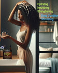 Rosemary Hair Treatment - with Collagen, Biotin, Argan Oil for Dry, Damaged, Curly Hair - Strengthening Deep Conditioner for Split Ends & Growth - 8.45 fl oz