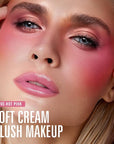 KIMUSE Soft Cream Blush Makeup, Liquid Blush for Dewy Finish