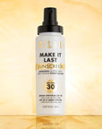 Milani Sunscreen Setting Spray + Primer, Make It Last Sunscreen for Face- SPF 30 UVA & UVB Protection Antioxidant Rich Formula for Broad Spectrum Protection, Prime + Set + Protect, 2.02Fl. Oz