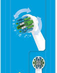 Amazon Basics Electric Toothbrush Head Replacement Brush, White, 3 Count (Fits Most Oral-B Brushes)