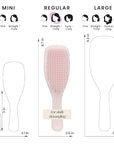 Tangle Teezer Plant-Based Ultimate Detangler Brush, Dry & Wet Hair Brush, Eliminates Knots & Reduces Breakage for All Hair Types, Marshmallow Pink
