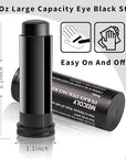 MEICOLY Black Face Paint,Eye Black Stick for Sports,Baseball Softball Football Lacrosse,Easy to Color Athletes Sporting,Smooth Halloween Face Body Paint Stick,0.5Oz