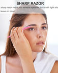66 Eyebrow Razor and Face Razor for Women and Men, Eyebrow Hair Trimmer and Shaver with Protective Cover,Safe and Newbie Friendly