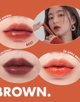 rom&nd Juicy Lasting Tint #28 Bare Fig - K-Beauty MLBB Lip Gloss for Cool Undertones, Vivid Long-Lasting Shine, Moisturizing & Non-Sticky Lip Stain