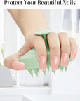 HEETA Scalp Massager Hair Growth, Soft Silicone Scalp Scrubber Shampoo Brush for Exfoliation, Dandruff Removal Head Massage Stress Relax, Wet & Dry Use for Thick Thin Curly Hair Care, Lime Green