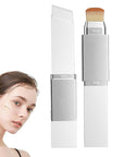 Blanc Cover Cream Stick,Korean Color-Changing Foundation Stick,Color Changing & Brightening Makeup Base for a Smooth Hydrating Flawless Look,Detachable Brush (Ivory)