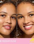 COVERGIRL Clean Fresh Blurring Skin Tint with SPF 30, 435 Medium Olive, Liquid Foundation, Soft Matte Finish, Smooths, Brightens, Blurs Pores, Mineral Sunscreen, Vegan Formula