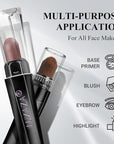 Neutral Eyeshadow Stick Makeup 6PCS Set, Dark Grey Shimmer Matte Cream Eye Shadow for Smoky Eye Brightener Pencil Crayon - A3 Smoky Rose Taupe
