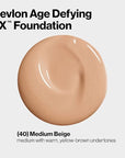 Revlon Liquid Foundation, Age Defying 3XFace Makeup, Anti-Aging Fl Oz