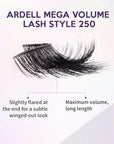 Ardell Mega Volume Lash 250 Multi-Layered False Lashes with Curl Technology, 4 pairs
