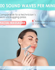 Red-Light-Therapy-for-Face and Neck with 7 Color, Facial Massager for Face and Neck, Face 𝖲 culpting Wand (Grey)