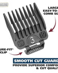 Wahl USA Chrome Pro Corded Clipper Complete Haircutting Kit for Men – Powerful Total Hair Clipping, Beard Trimming, & Grooming - Model 3024635