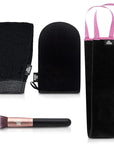 Bronze Tan Self Tanner Accessory Kit - Includes Self Tanning Mitt, Tan Remover Exfoliating Mitt, Easy-Reach Back Applicator, Tanning Brush Applicator for Face & Hands - Sunless Tanning Application
