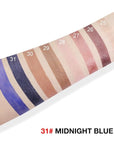 evpct Midnight Blue Shimmer Cream Eye Shadow Brightener Sticks Set for Eyes, Blue Shimmery Matte Pencil Eye shadow Applicator Stick Pen Palette Makeup Waterproof sombras en crema para ojos 31#