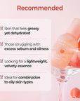 SKINFOOD Peach Cotton Zinc PCA Essence Serum Primer, Korean Skin Care Makeup Prep Hybrid Face Serum, Blurring Matte, Stocking Stuffers, Sebum Oil Control, Hydrating Primer for Sensitive (1.69 fl. oz.)