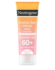 Neutrogena Invisible Daily Defense Fragrance-Free Sunscreen Lotion, Broad Spectrum SPF 60+, Oxybenzone-Free & Water-Resistant, Sun & Environmental Aggressor Protection, 3.0 fl. oz