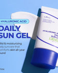 ISNTREE Hyaluronic Acid Daily Sun Gel 50ml, 1.69 fl oz | SPF 30 | Korean Skincare | Moisturizing | No White Cast | Lightweight | Mild Formula | Daily SPF | Korean Sunscreen | Broad Spectrum