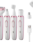 Electric Razor for Women 4 in 1 Rechargeable Painless Body Razors and Facial Hair Remover for Bikini Leg Body Face Underarm