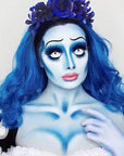 MEICOLY Light Blue Face Body Paint,Pale Baby Blue Face Paint Sadness for Halloween Corpse Bride Avatar Smurf Sally Cosplay Makeup,2.37Oz Large Tube Washable Body Paint for Adult and Kids