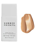 Summer Fridays Sheer Skin Tint - Tinted Moisturizer with Hyaluronic Acid - Helps Diminish Uneven Skin Tone - Sheer to Light Coverage - Shade 4.5 - Medium with Cool Peach Undertones (1 Fl Oz)