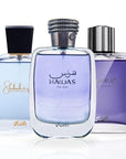 RASASI Arabian Perfume for Men Hawas, Daarej Eau De Parfum Men 100ML(3.4 OZ) Shuhrah 90ML | Long-Lasting perfumes, Elevate Your Aura With These Masculine Scents. (Bundle)
