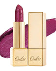 Oulac Purple Lipstick for Women with Metallic 3D Shine Lightweight Hydrating Formula, High Impact Lip Color, Vegan Beauty, Full Coverage Lip Makeup, Christmas Gifts for Women, Sugar Plum (04)