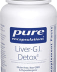 Pure Encapsulations Liver-G.I. Detox - Liver Cleanser & GI Detox* - with Alpha Lipoic Acid & Curcumin Extract - Gluten Free & Non-GMO - 60 Capsules