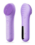 NgraCoola CLIE Facial Cleansing Brush - Waterproof & Rechargeable Face Scrubber for Men & Women, Cleansing, Exfoliating & Massaging - Violet