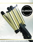 Hot Tools Pro Artist 24K Gold Digital 3 Barrel Hair Waver | Long Lasting Defined Waves (Jumbo Size)