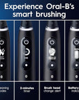 Oral-B iO Series 6 Rechargeable Electric Toothbrush with Visible Pressure Sensor to Protect Gums, 2 Minute Timer, 5 Cleaning Settings, 1 Replacement Toothbrush Head, and Travel Case, Grey Opal