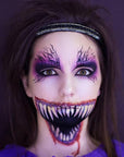 MEICOLY 3PCS Black Purple Lime Green Face Body Paint Stick Set,Face Paint for Halloween Cosplay Frankenstein,Ghost,Zombie SFX Character Makeup,Elphaba Face Paint Makeup,Eye Black Stick Kit