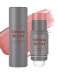 Cream Blush Stick with Sponge 3 in 1 Rose Red