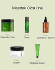Meebak Cica Cream | Daily Repair Moisturizer with Niacinamide, Ceramide, & Retinol | Deep Hydration & Soothing | Locks in Moisture | Suitable for Sensitive Skin