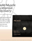 Promix Whey Protein Isolate Powder, Vanilla - 2.5lb Bulk - Grass-Fed & 100% All Natural - Post Workout Fitness & Nutrition Shakes, Smoothies, Baking & Cooking Recipes - Gluten-Free & Keto-Friendly