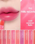 ETUDE Dear Darling Marker Tint #4 Mlik Strawberry (5g) | Hydrating & Long Lasting Lip Stain | High Pigmented Lip Maker with Easy Drawing Tip | Korean Lip Tint, Korean Makeup, Kbeauty
