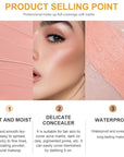 Kaely Pot Concealer Full Coverage Set,under Eye Brightener ojeras 06