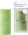 Abib Heartleaf Spot Pad Calming Touch Duo Set 160pads 10.14 fl. oz. | Korean Acne Soothing Toner Pads for Face, Cleansing, Disposable, Exfoliant, Skin Care
