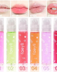 6PCS Roll On Lip Gloss Set, Fruity Flavors Moisturizing Lip Oil,Kids Lip care,Transparent Plumping Lip Gloss,Kid Friendly, Party Gift