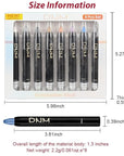 8Pcs Glitter Eye Shadow Sticks Liner Pencils Makeup, Pearl White Smokey Black Gray Silver Violet Purple Khaki Royal Blue Shimmer Glitter Eyeliner Pencil Cream Eyeshadow Palette Makeup for Older Women