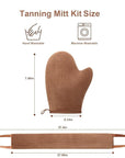 2 in 1 Self Tanning Mitt Applicator kit Self Tan Mit Self Tanner Mitt and Back Lotion Applicators for Your Back, Self Tan Mitt, Back Applicator Mitt for Self Tanner, Ultra Soft and Streak Free