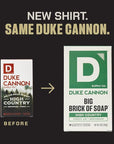 Duke Cannon Big Brick of Soap - High Country | 10 oz. Triple Milled Bar Soap | Birchwood & Tonka Scent | Supports U.S. Veterans, 3 Pack