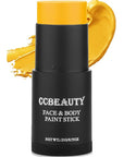 CCbeauty Yellow Face Paint Stick, Face Painting Kit, Full Coverage SFX Makeup Foundation, Professional Non-Toxic Body Paint for Halloween Costume Party, For SpongeBob SquarePants, Minions, Bees Makeup