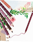 Non-drying Lip Liner 12pcs Pipliner Pencil Waterproof Lipliner Pencil Lip Liner Pencils Water Proof Eyebrow Pencil Natural Color Lip Liner