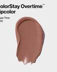 Revlon Liquid Lipstick with Clear Lip Gloss, ColorStay Overtime Lipcolor, Dual Ended with Vitamin E, 560 Taupe Time, 0.07 Fl Oz
