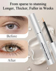 NP NATURES PHILOSOPHY Lash Brow Growth Serum, Prostaglandin-Free Eyelash Liquid for Thicker Longer Fuller Natural Lashes, Peptide Eyelash Eyebrow Enhancing Serum - Sérum De Pestañas Crecimiento 3ml